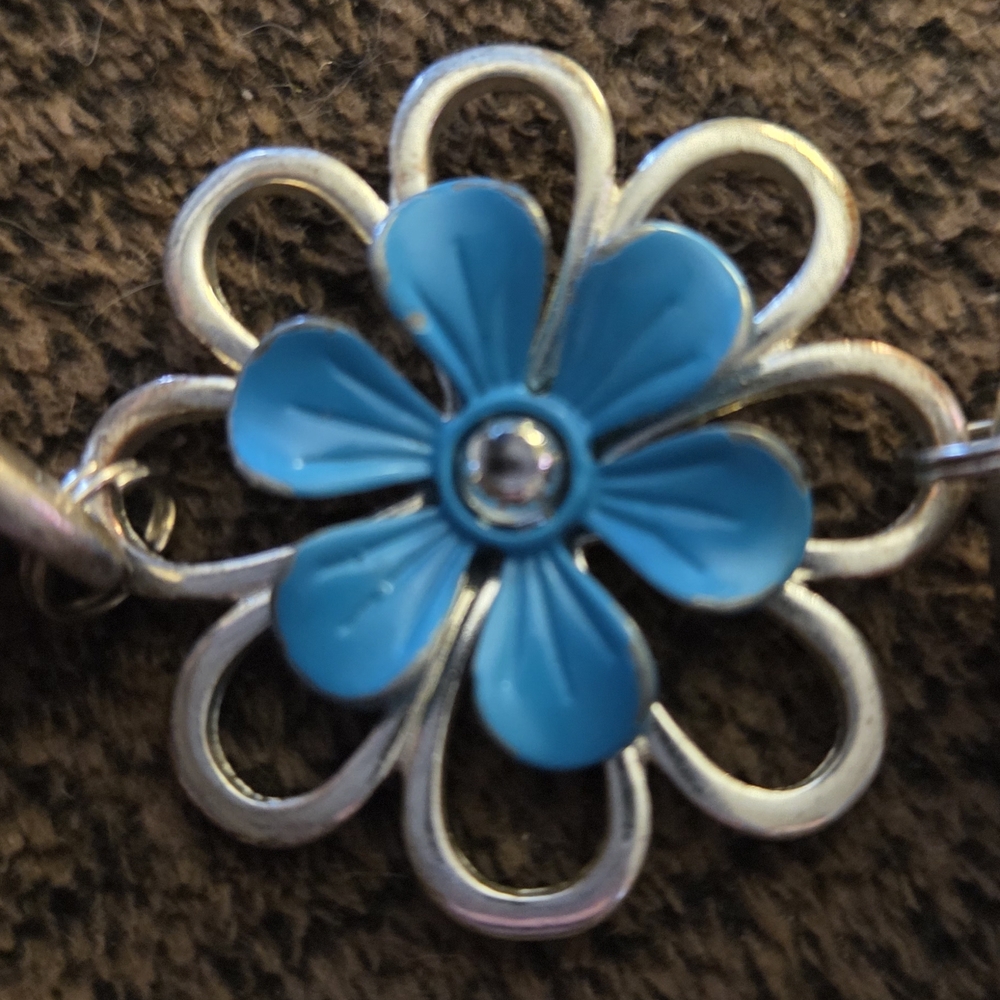 Vintage Silverware Bracelet With Flower Charm - Picture 5 of 7